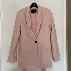 Banana Republic Pink Blazer Elegant Single-Breasted